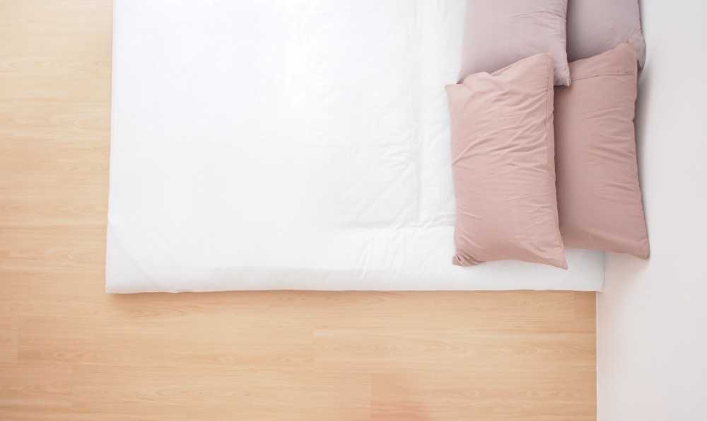 Scandinavian Bedroom with Platform Bed and Wardrobe
