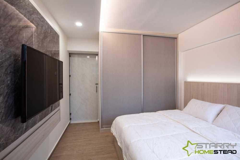 Modern Bedroom with Wardrobe and Sliding Wardrobe