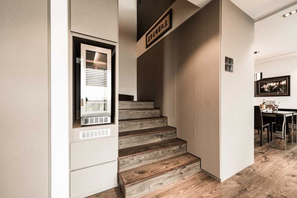 Modern Foyer with Artwork and Console Table