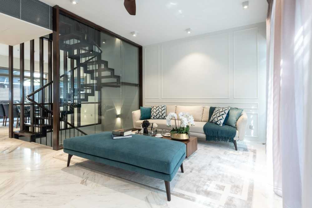 Contemporary Living Room with Sofa and Coffee Table