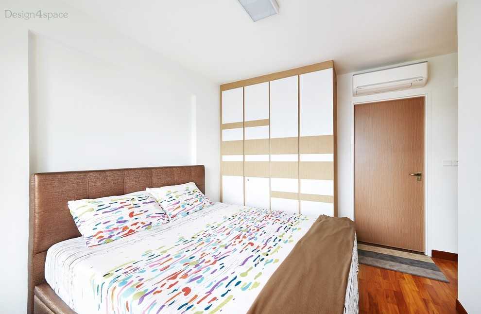 Modern Bedroom with Wardrobe and Built-in Bed
