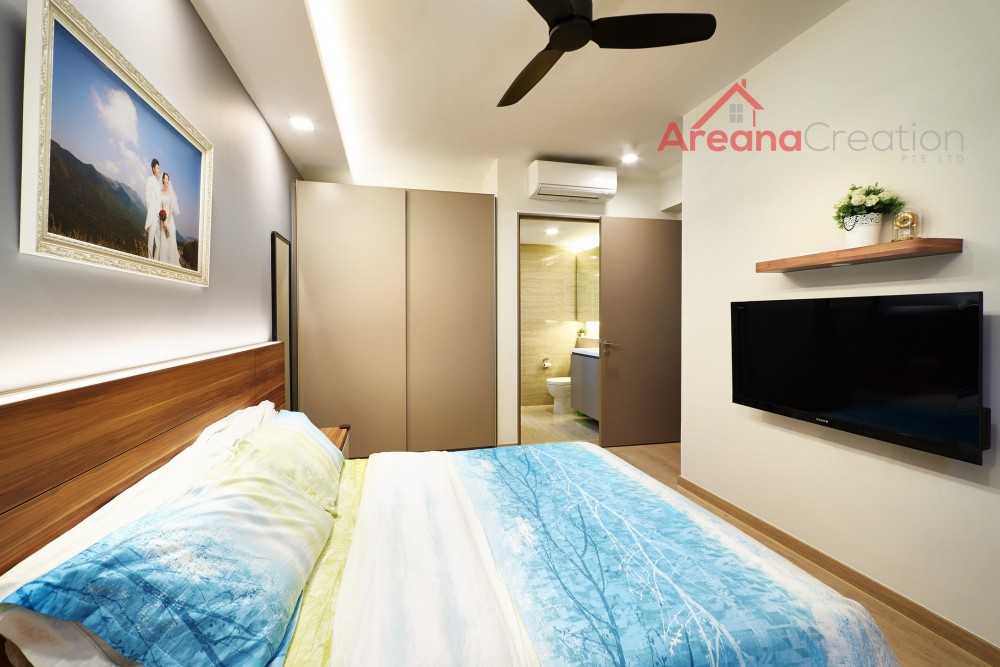 Contemporary Bedroom with Wardrobe and Sliding Wardrobe