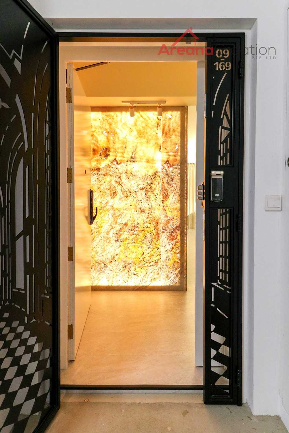 Contemporary Entryway with Mirror and Bathroom Mirrors