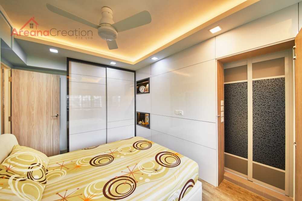 Modern Bedroom with Vinyl Flooring and Wood Flooring